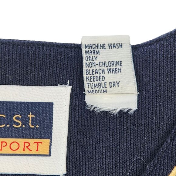 Vintage Womens Short Sleeve Embroidered Blouse Size 1X Flowers Hearts Navy Blue - Picture 4 of 8